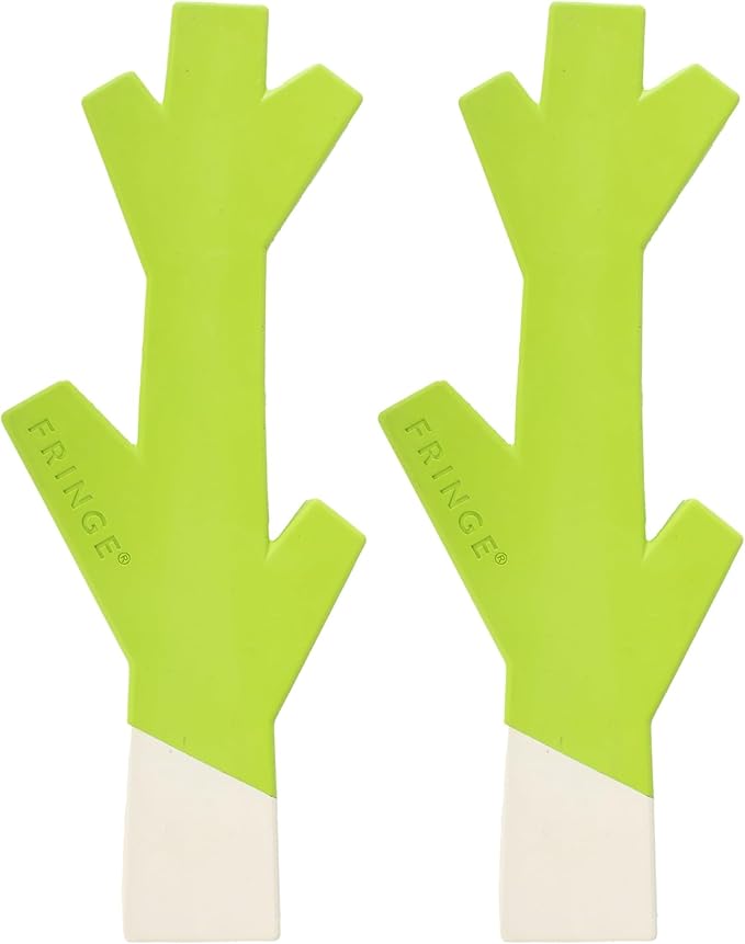 Fringe Studio Stick with ME Lime/White Rubber Dog Toy, Pet Shop Collection (518034) (Pack of 2)