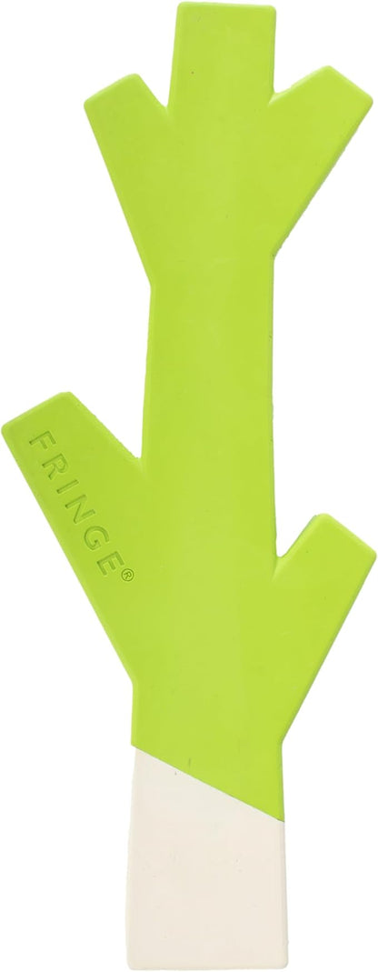 Fringe Studio Stick with ME Lime/White Rubber Dog Toy, Pet Shop Collection (518034)