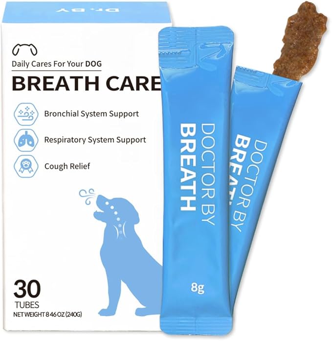 Doctor By Breath Bronchial Supplements for Dogs - Dog Cough Relief - for Dry, Wet & Barkly Pet Cough (8.5 Ounce (Pack of 1))