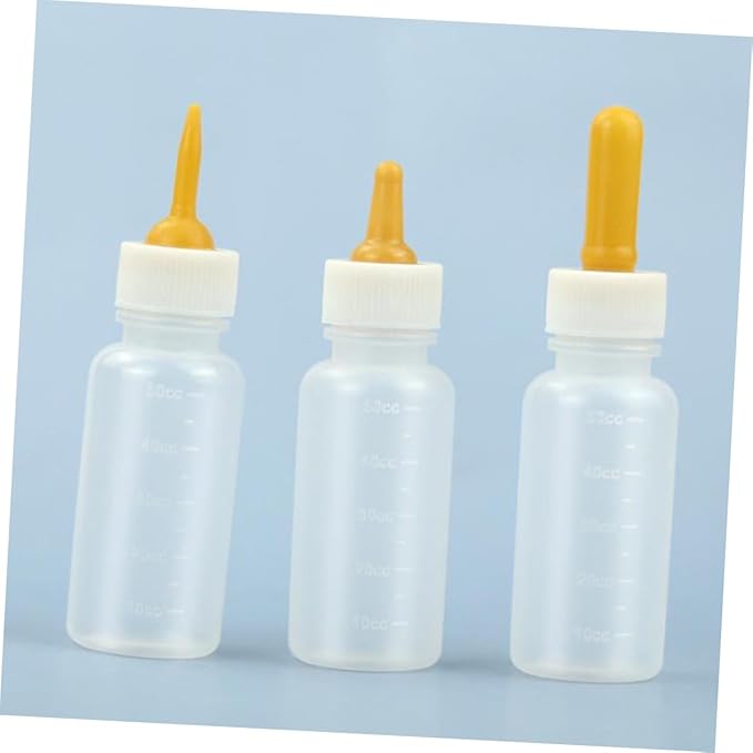 Mipcase 3pcs Pet Feeding Bottles Cat Dog Puppy Kitten Water Milk Feeding Bottle Kit