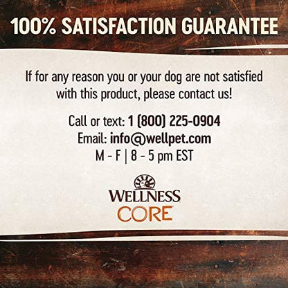 Wellness CORE+ Adult Dry Dog Food with Freeze Dried Pieces, Grain Free Kibble+, Natural, High Protein, Turkey and Chicken Recipe, 20 lb Bag