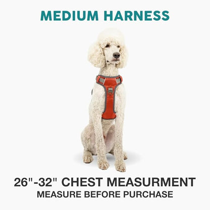 Embark Adventure No-Pull Medium Dog Harness – Reflective Trim, Military-Grade Nylon, Front Clip with Gel-Lined Handle
