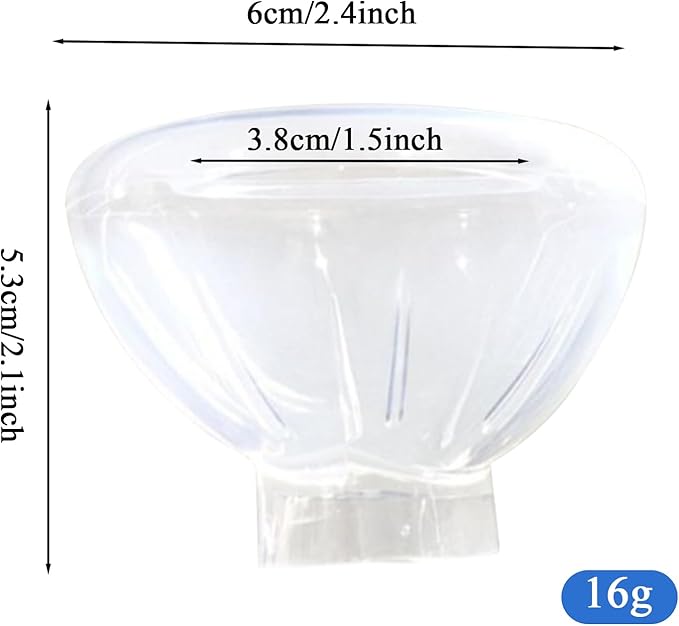 Pet Masque for Dogs Cats - Veterinary Inhalation | Adjustable Soft Transparent Chamber with Tube Connector, Animal Respiratory Health Care Tool 6.89x2.76x2.76 in