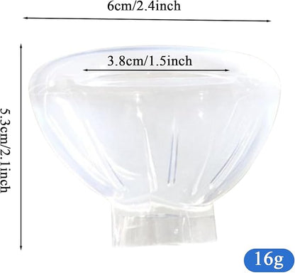 Pet Masque for Dogs Cats - Veterinary Inhalation | Adjustable Soft Transparent Chamber with Tube Connector, Animal Respiratory Health Care Tool 6.89x2.76x2.76 in