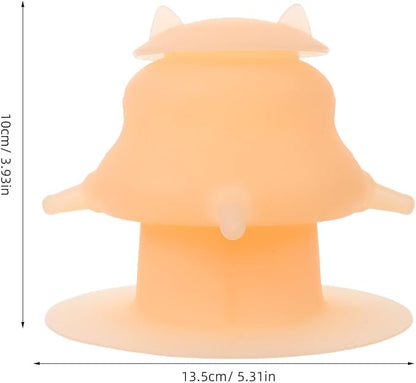Levemolo Puppy Milk Dispenser Nursing Feeder - Silicone Pet Milk Bowl Feeder with Soft Nipple - Newborn Pet Feeding Station for Cats and Dogs Care