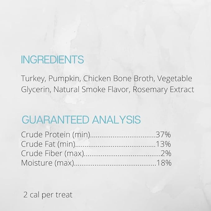 Farmland Traditions Tiny Loves Jerky Topper Trainer Treats for Dogs, Turkey & Pumpkin with Bone Broth, 2 Pound Bag