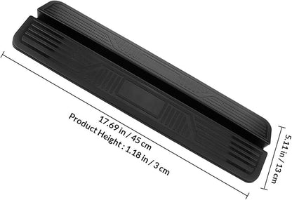 Toyvian 3pcs Indoor Dog Fence with Anti-Slip Threshold Ramp, Adjustable Door Sill Ramp for Safety and Pet Doorways, Black