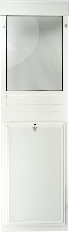 Security Boss Giant Breed Dog Door - 15' x 28' Pet Flap - Custom Aluminum Frame - Heavy Duty for Extra Large Dogs