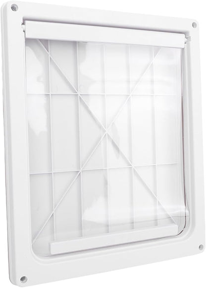 Focket Dog Door, High Strength Large Dog Door Weatherproof Pet with Transparent Flap for Stairs Doorways House (L)