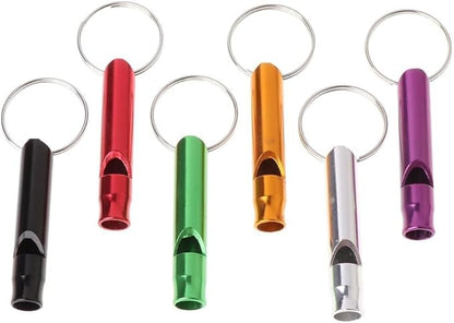 6Pcs Dog Training Whistle Set, Metal Whistles, Stop Barking and Recall Training
