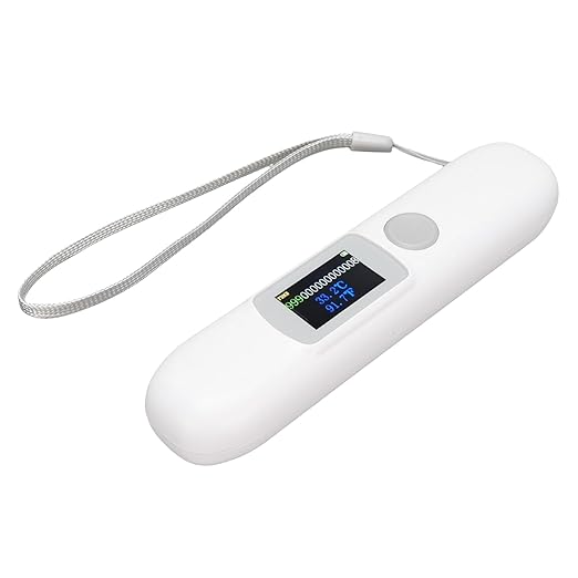 Microchip Scanner, ABS Pet Microchip Tag Reader with Color Screen, Temperature Monitoring & Realtime Data Sync for Dogs and Cats