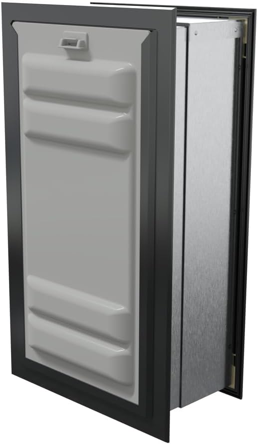 Endura Flap Pet Door for Walls in Black | Energy-Efficient Single Flap Design for Wall Installations | All-Weather Protection with All-Metal Telescoping Tunnel | Black, Large, Single Flap