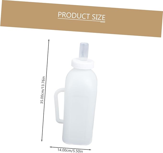 Happyyami 2pcs Calf Milk Bottles Kitten Puppy Pet Nursing Bottle for Puppy Milk Replacer