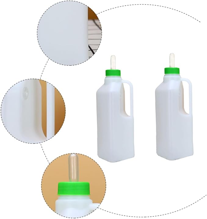 850ml Sheep Milk Feeding Bottle for Calves and Lambs Sturdy Animal Nursing Bottle Replacement Nipples for Livestock Care