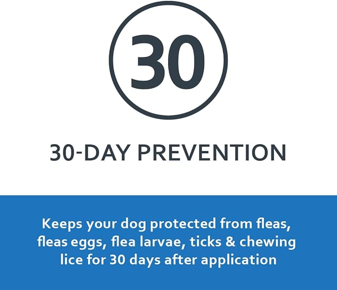Sentry Fiproguard Plus for Dogs, Flea and Tick Prevention for Dogs (45-88 Pounds), Includes 6 Month Supply of Topical Flea Treatments