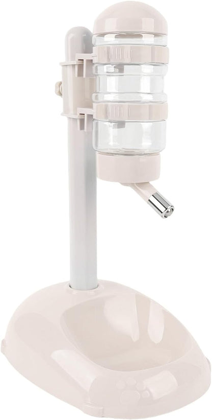 Pssopp Dog Standing Water Dispenser Feeder, Automatic Feeders Capacity Pet Standing Water Dispenser Feeder for Playful Pets Dog, 500ml Automatic Pet (Beige)