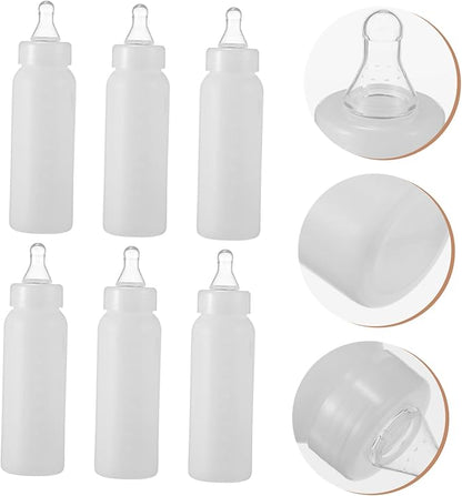 Levemolo Lamb Feeding Bottles Set of 6 250ml Milk Feeder for Puppies Pig Feeders Animal Feeding Bottles for Household Use