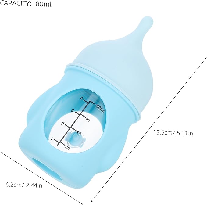 Toddmomy Mini Pet Feeding Bottle for Newborn Puppies Kittens Portable Milk Feeder Visible Scale Kitten Nursing Bottle