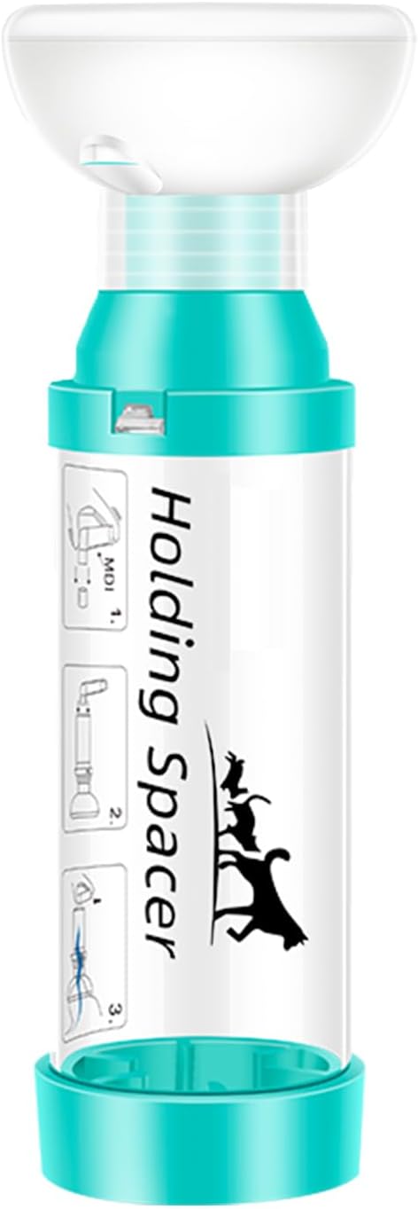 Cat Inhaler Spacer with Round Silicone Mask – Feline Aerosol Chamber for Cats and Kittens with a Respiratory Condition, Helps Medication Delivery, Includes 1 Mask Sizes
