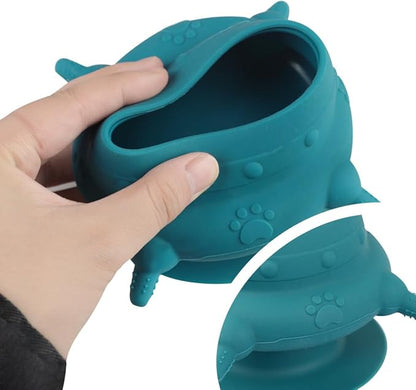 Puppy Milk Feeders Kitten Milk Feeders Bowl for Multiple Puppies Dog Automatic Feeder with 4 Teats Little Pets Food Water Feeding Station Silicone Nursing Feeder Bottle 230ml for Rabbit