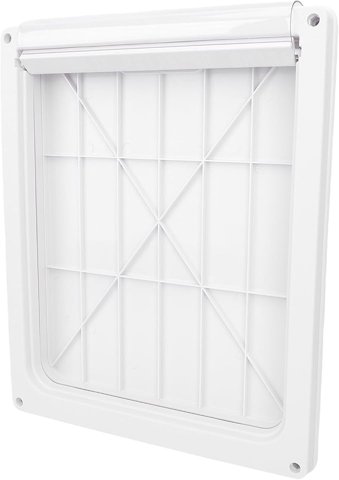 Focket Dog Door, High Strength Large Dog Door Weatherproof Pet with Transparent Flap for Stairs Doorways House (L)