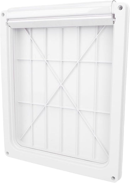Focket Dog Door, High Strength Large Dog Door Weatherproof Pet with Transparent Flap for Stairs Doorways House (L)