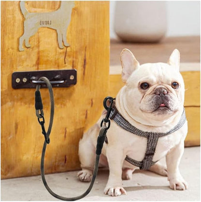 BTINESFUL 3FT Dog Tie Down, Nylon Rope Short Dog Tether Indoor Training Safety Vehicle Tether for Large Medium Strong Puppy