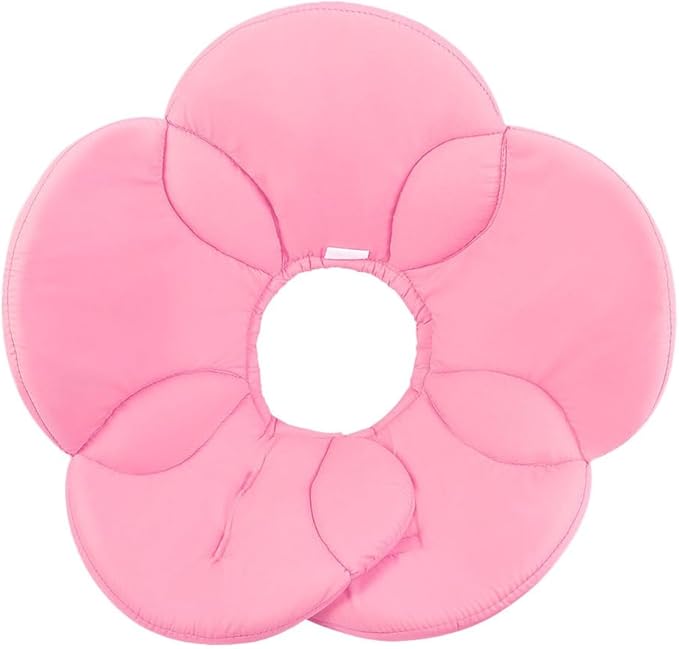 POPETPOP Adjustable Flower Dog Collar Soft Recovery Neck Cover for Medium Pets Lightweight Protective Cone Alternative to Prevent Scratching and Licking After Surgery