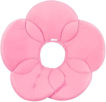 POPETPOP Adjustable Flower Dog Collar Soft Recovery Neck Cover for Medium Pets Lightweight Protective Cone Alternative to Prevent Scratching and Licking After Surgery