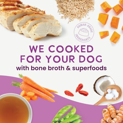 Health Extension Gently Cooked Chicken & Pumpkin Dog Food, Human-Grade & Shelf-Stable with Superfoods, Supports Digestion, Immunity, Skin & Coat, 3 oz Pouch (Pack of 20)