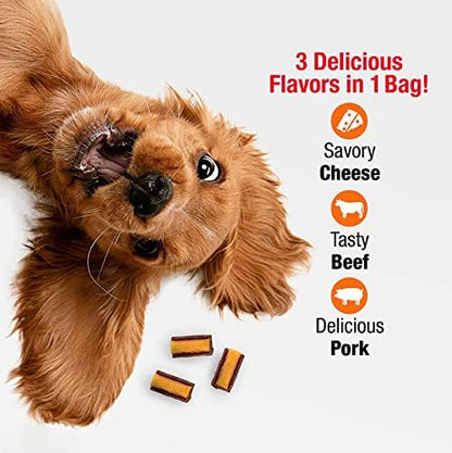 Good'n'Fun Good 'n' Tasty Triple Flavor Roll Ups 4 Oz Cheese, Beef, Pork