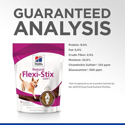 Hill's Natural Flexi-Stix Dog Treats, Beef Jerky, 7.1 oz. Bag