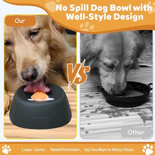 Yipetor Slow Feeder Dog Bowls for Liquid Treat, 【Entertained Ball-in】 Bone Broth Dog Lick Bowl, 3/4 Cup Yogurt Pup Lick Toy for Large Medium Small Breeds Dietary Supplement/Post-op Nutrition