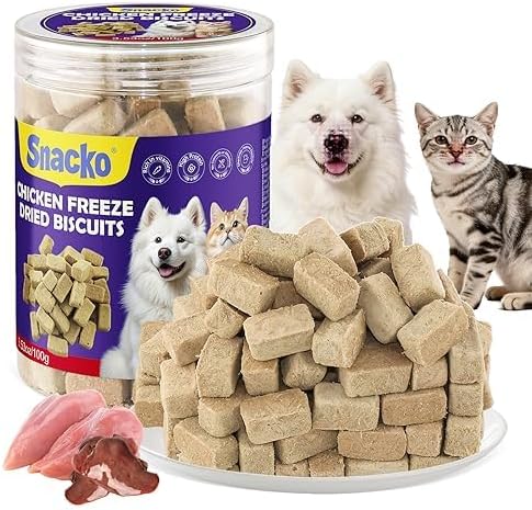 Freeze Dried Cat Dog Treats Chicken Liver Dry Cube Helathy Puppy Pet Training Reward Snack A