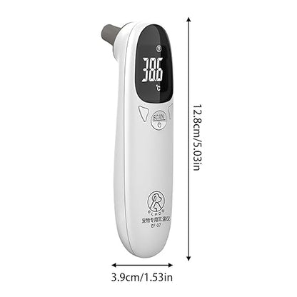 Ear Temperature Thermometer - Non-Conta ct Digital Pet Thermometer for Dogs|Cat and Dog Ear Temperature Monitor | Veterinary Thermometers,Fast and Accurate Temperature Detection for Dogs, Cats - 13cm