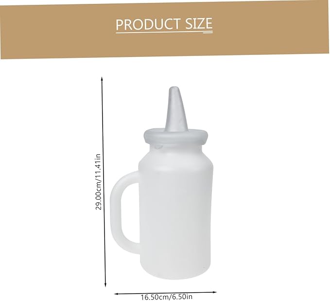 Happyyami 2pcs Calf Feeding Bottle Nursing Feeder for Newborn Livestock Portable and Easy Calves and