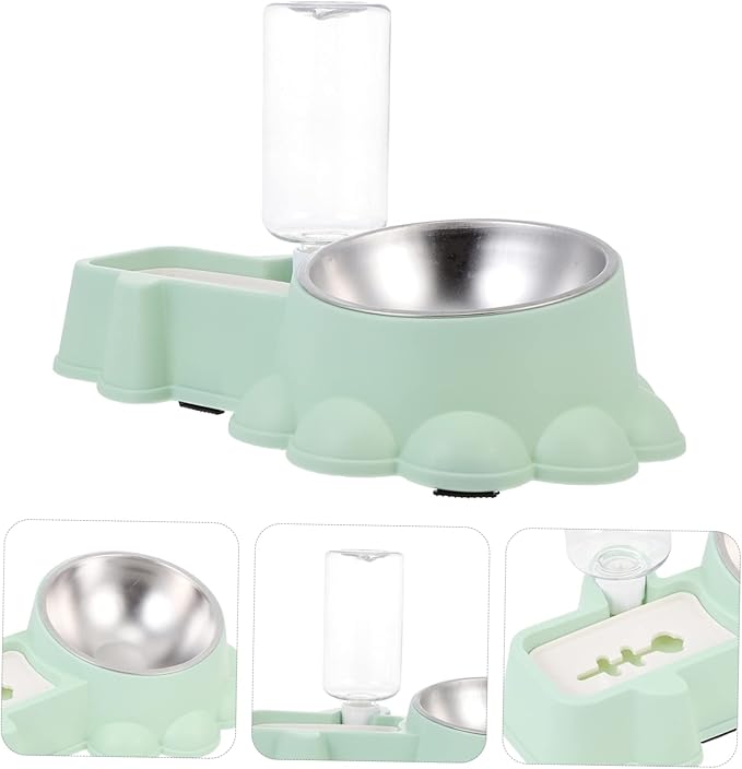 Milisten Outside Dog Water Bowl Automatic Pet Water Dispenser Stainless Steel Dog Feeder