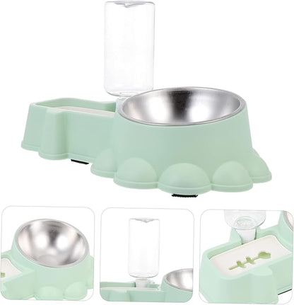 Milisten Outside Dog Water Bowl Automatic Pet Water Dispenser Stainless Steel Dog Feeder