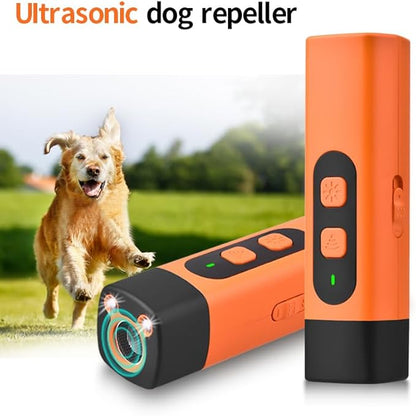 2026 Dog Bark Deterrent,Rechargeable Sonic Dog Repeller,Safe 25KHz Sonic Frequency Transmitter,Anti Bark Device for Dogs,50ft Range Professional Dog Training Tool,LED Indoor/Outdoor Barking Silencer.