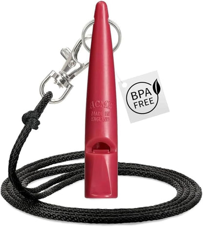 ACME 210.5 Professional Dog Training Whistle with Lanyard. BPA-Free Plastic. 90 dBA. Standardized 5700Hz Frequency for Smaller Dogs. Weatherproof. Made in The UK (Fuchsia Pink)