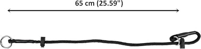 Dingo Gear Dog Choke Collar Hand Sewn Strong Polypropylene Braided Cord Two Limiters Waterproof Choker for K9 Training IGP Agitation Bite Work Obedience 2XL - Black (S04051)