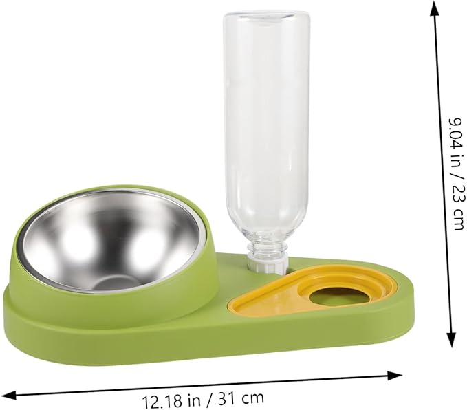 Plastic Pet Feeder Water Dispenser -Slip Dog Cat Bowls Automatic Feeding Tool