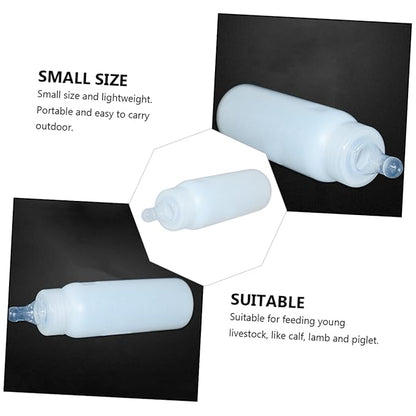 Yardwe Silicone PET Nursing Bottle Set 3pcs Lamb Feeding Bottles Soft Nipples for Puppies and Kittens Livestock Milk Feeder PET Care Supplies