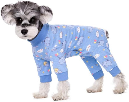 Dog Surgery Recovery Suit, Dog Onesie for Surgery Female Male Dogs, Dogs Pajamas Long Sleeve, Small Dogs Onesie, Abdominal Wound Bandages Surgical Suit, Cat Recovery Suit for Shedding Skin Disease