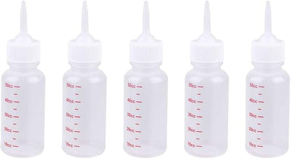 Hemobllo 5pcs Pet Nursing Bottles Safe Food-Grade Milk Feeder for Kittens Puppies and Newborn Animals Pointed Head Design Measurement Scale