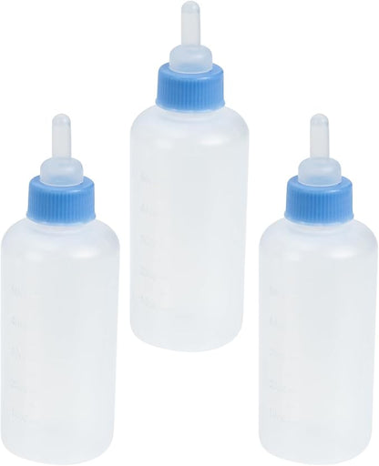 WOONEKY 6pcs Pet Nursing Bottles for Kitten and Puppy Cat Feeding Water Feeders Lightweight Portable Dog Milk Bottles