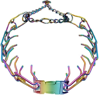 Dog Prong Collar - Stainless Steel Pinch Collar for Large Dogs Training, Adjustable Choker Chain Collar, Durable Dog Training Collar for Medium/Large Breed Obedience (3.0mm, Neck Size 22"-24")