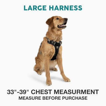 Embark Adventure No-Pull Dog Harness for Large Dogs – Reflective Trim, Military-Grade Nylon, Front Clip with Gel-Lined Handle, Soft & Padded