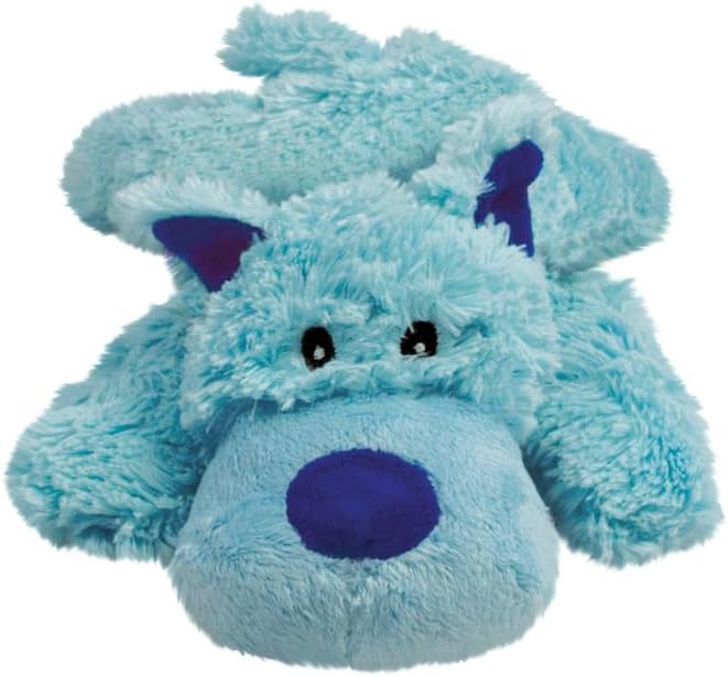 KONG Cozie Marvin The Moose Plush Dog Toy and Medium Cozie Baily The Blue Dog Toy Bundle