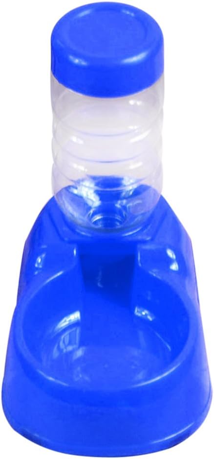 Pet Dog Puppy Cat Automatic Water Dispenser Food Dish Bowl Feeder (Blue)